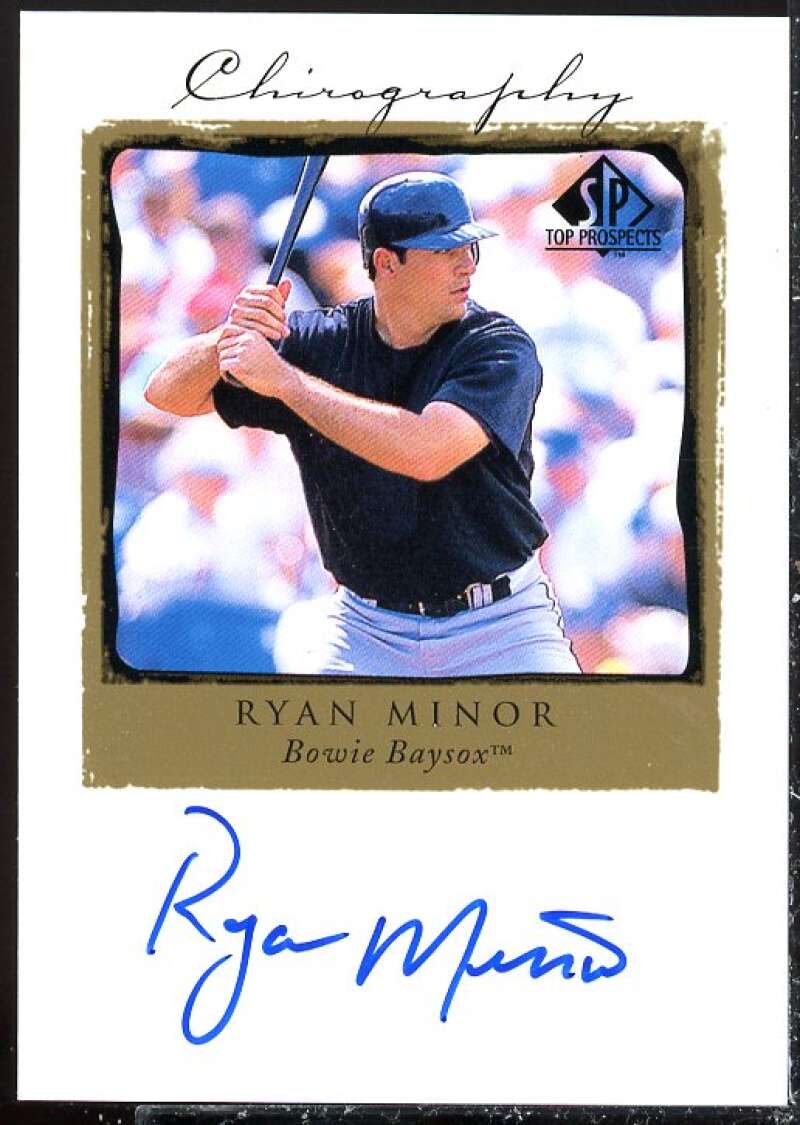 Ryan Minor Card 1999 SP Top Prospects Chirography #RYM  Image 1