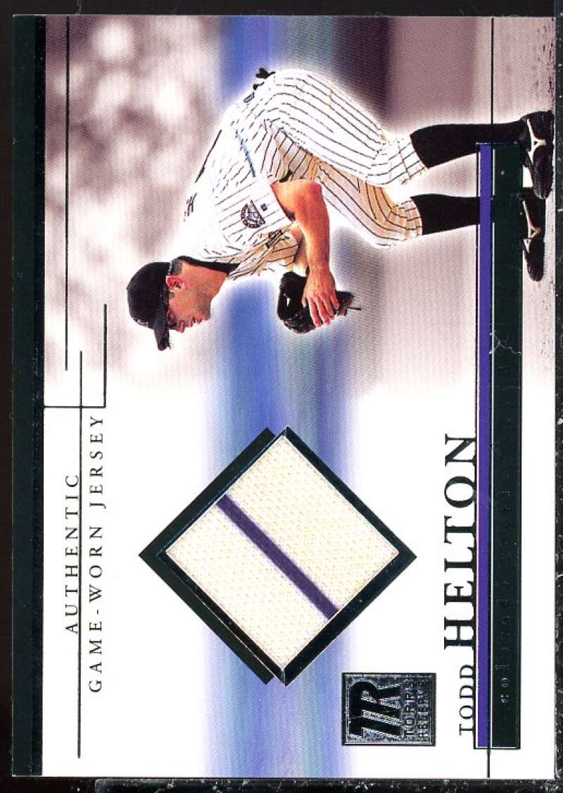 Todd Helton Card 2002 Topps Reserve Uniform Relics #TH  Image 1