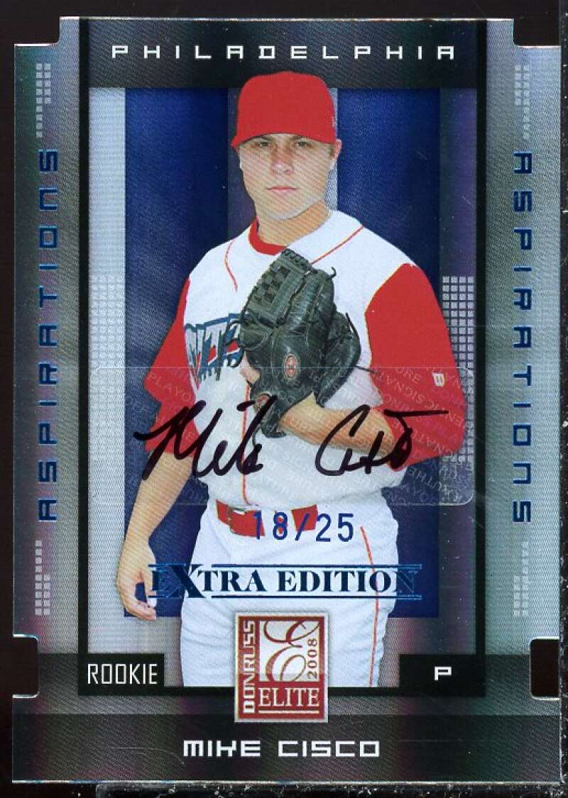 Mike Cisco Card 2008 Donruss Elite Extra Edition Signature Aspirations #195  Image 1