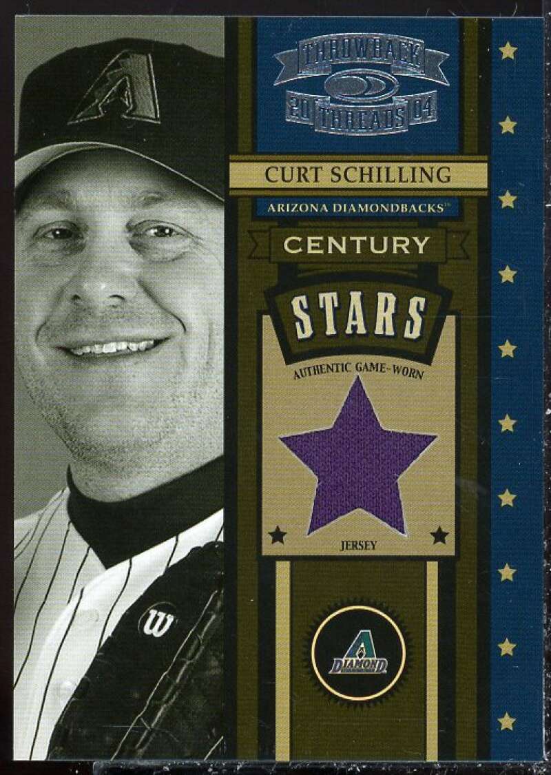 Curt Schilling Card 2004 Throwback Threads Century Stars Material #11  Image 1