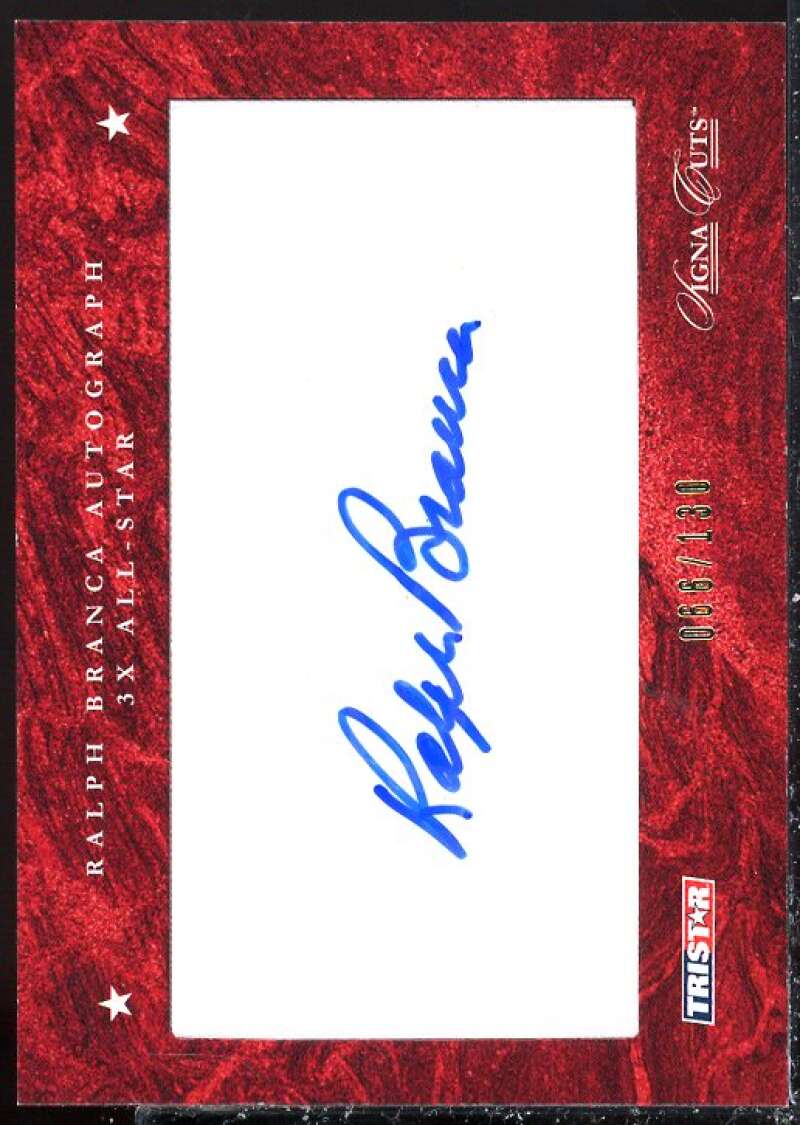 Ralph Branca AU Card 2008 Tristar Cigna Cuts #  Image 1