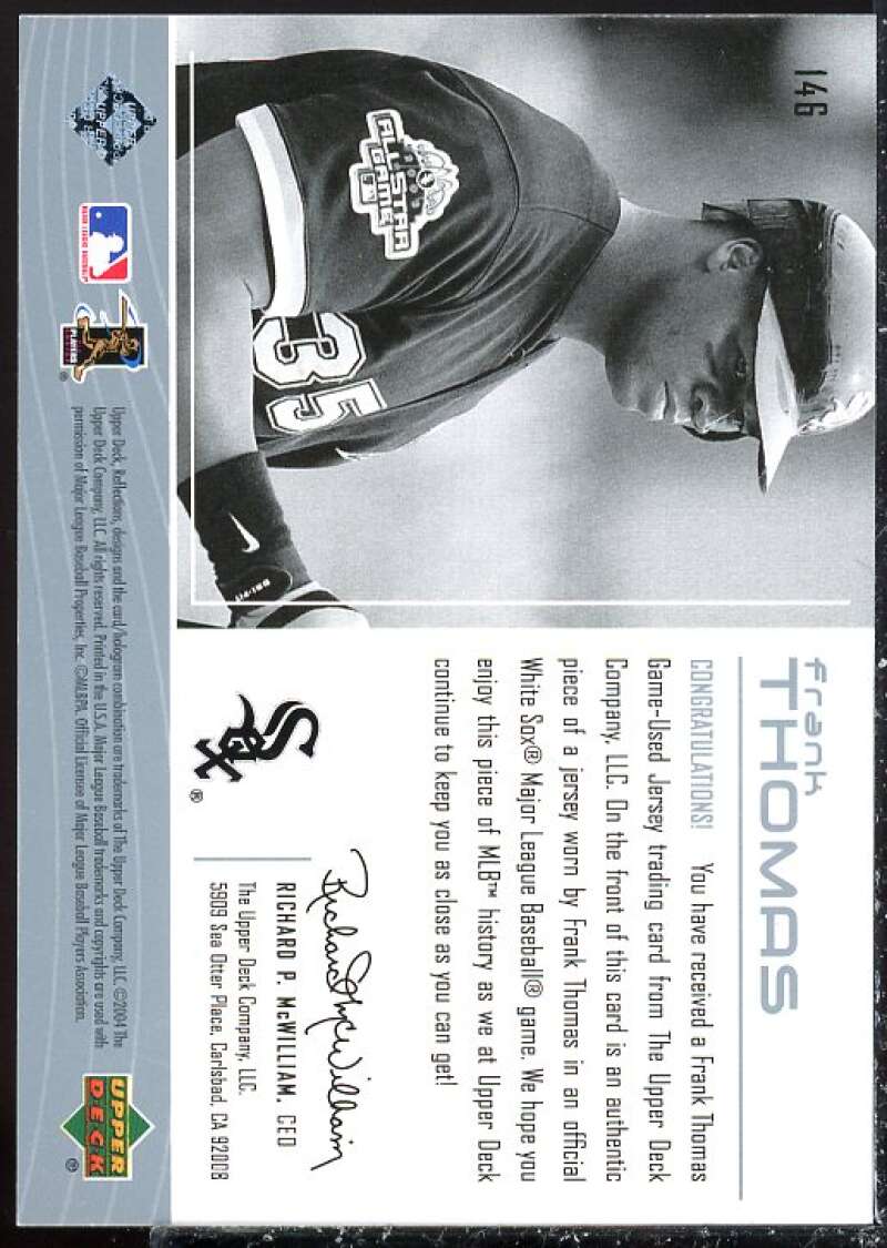 Frank Thomas Jsy L1 SP Card 2004 Reflections #146  Image 2