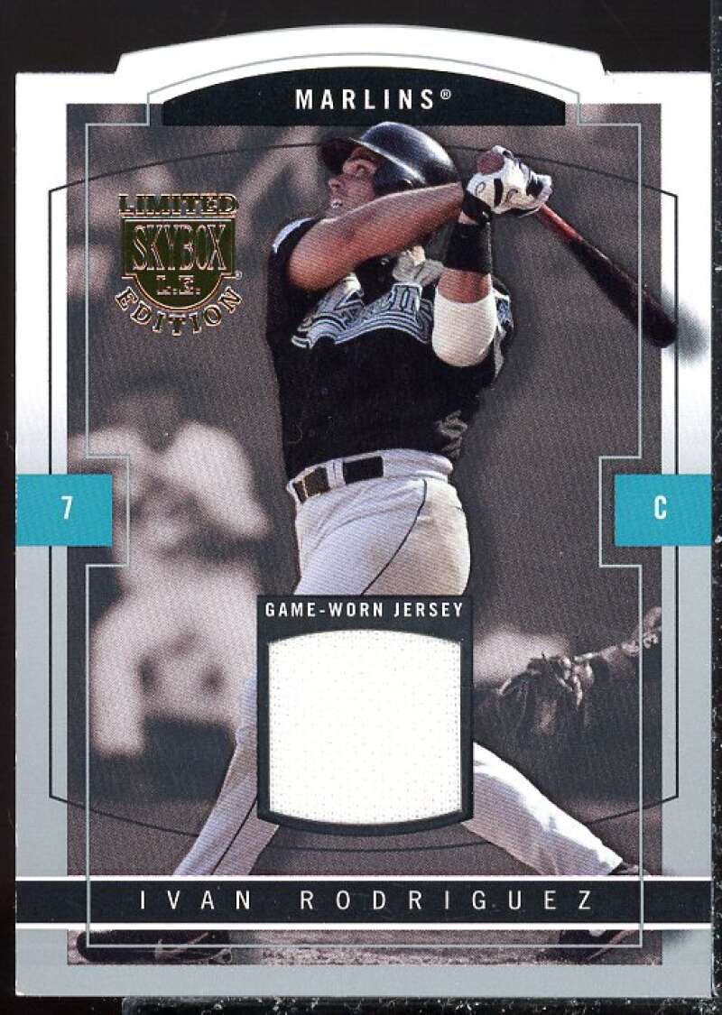 Ivan Rodriguez Card 2004 SkyBox LE Jersey Proof #21  Image 1