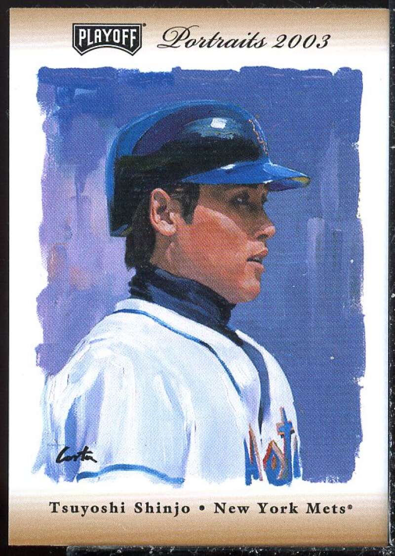 Tsuyoshi Shinjo Card 2003 Playoff Portraits Materials Bronze #125B  Image 1