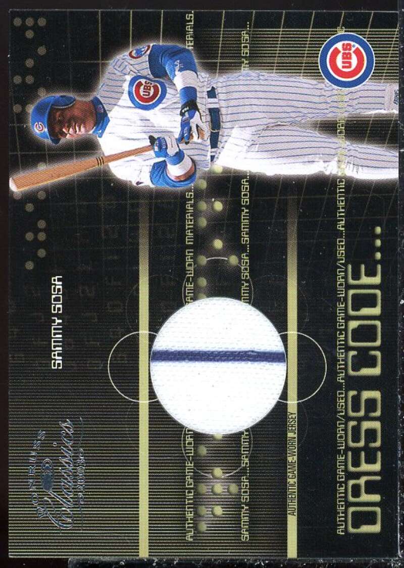 Sammy Sosa Card 2003 Donruss Classics Dress Code #74  Image 1