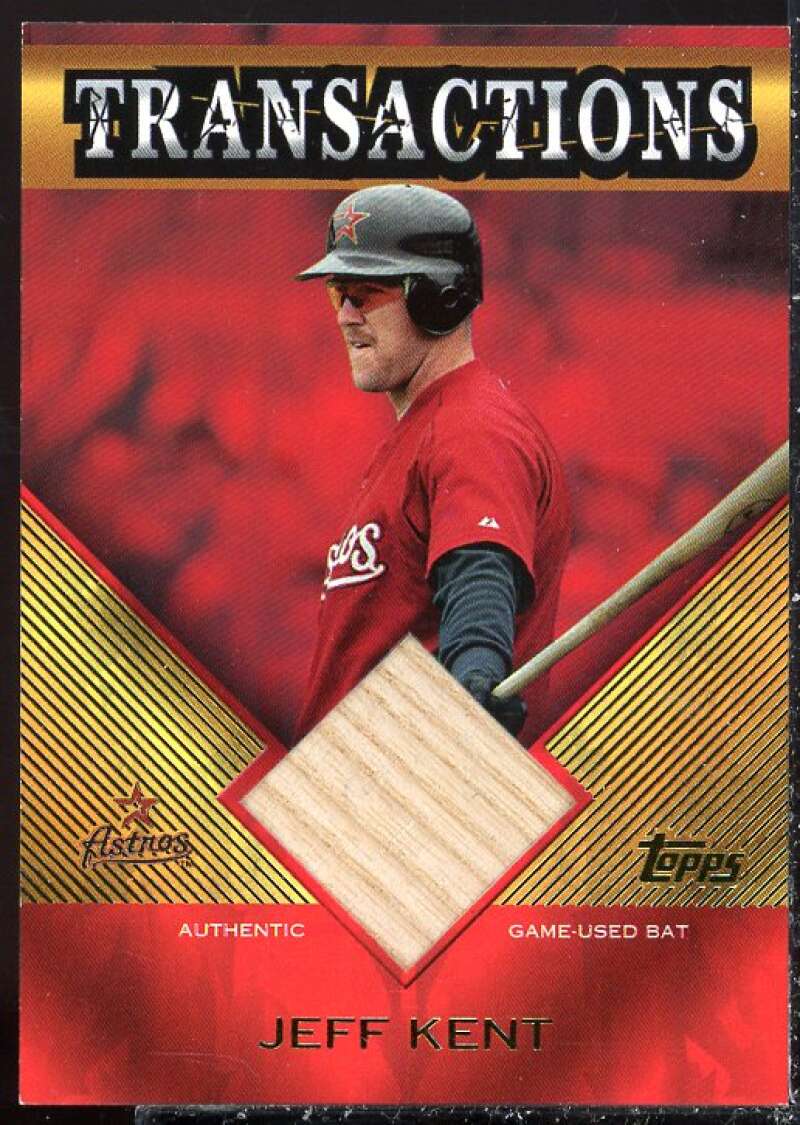 Jeff Kent Card 2003 Topps Traded Transactions Bat Relics #JK  Image 1