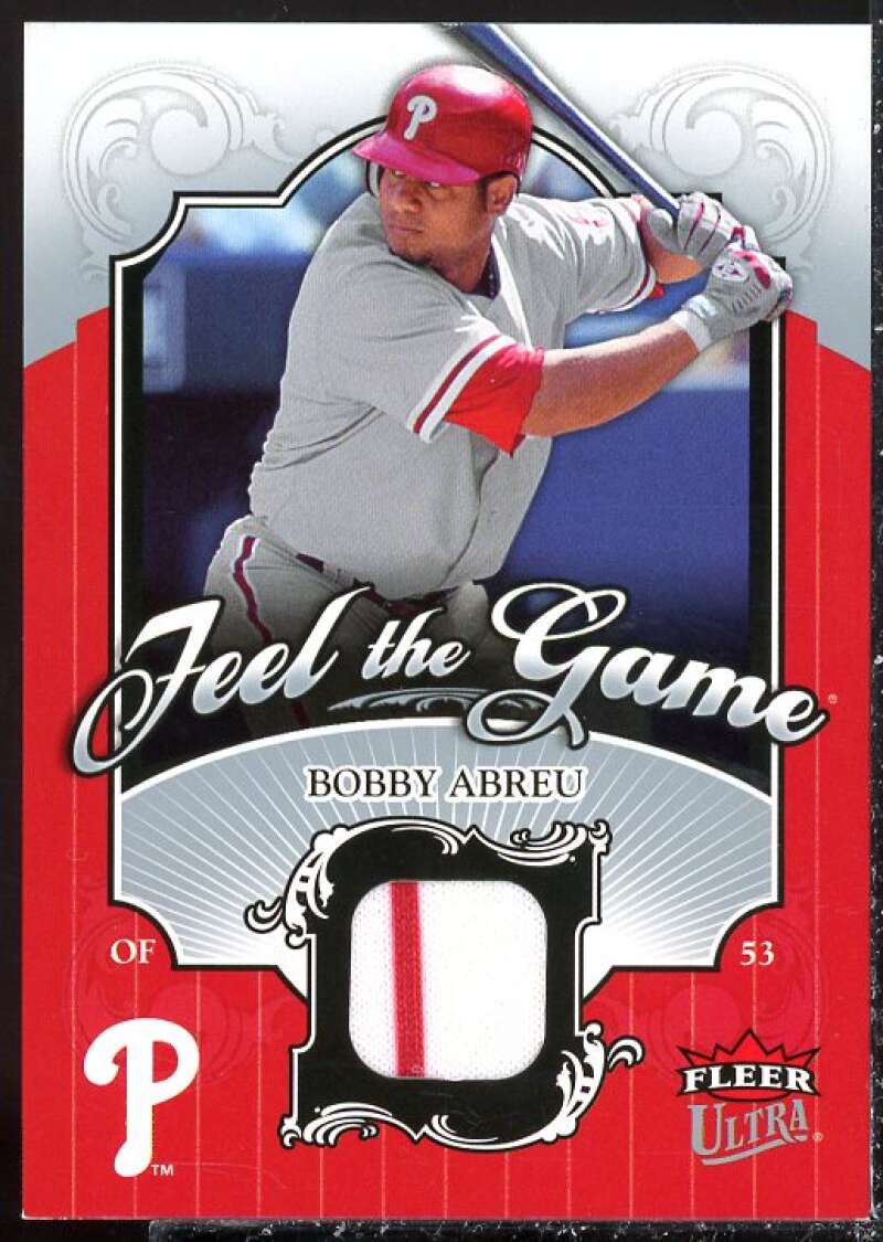 Bobby Abreu Jsy Card 2006 Ultra Feel the Game #BA  Image 1