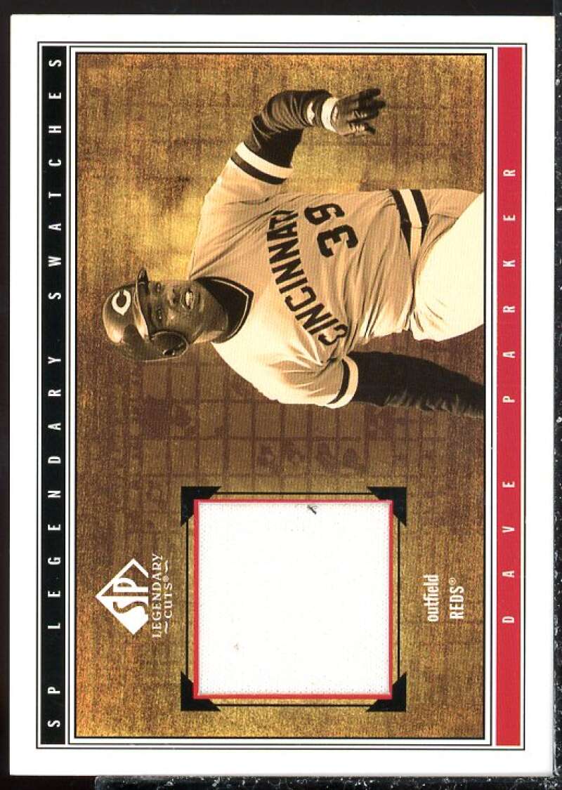 Dave Parker Card 2002 SP Legendary Cuts Game Swatches #SDPA  Image 1