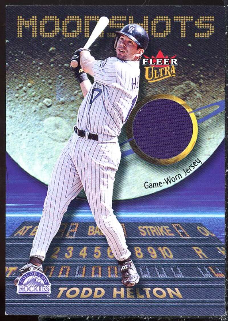 Todd Helton Jsy Card 2003 Ultra Moonshots Memorabilia #TH  Image 1