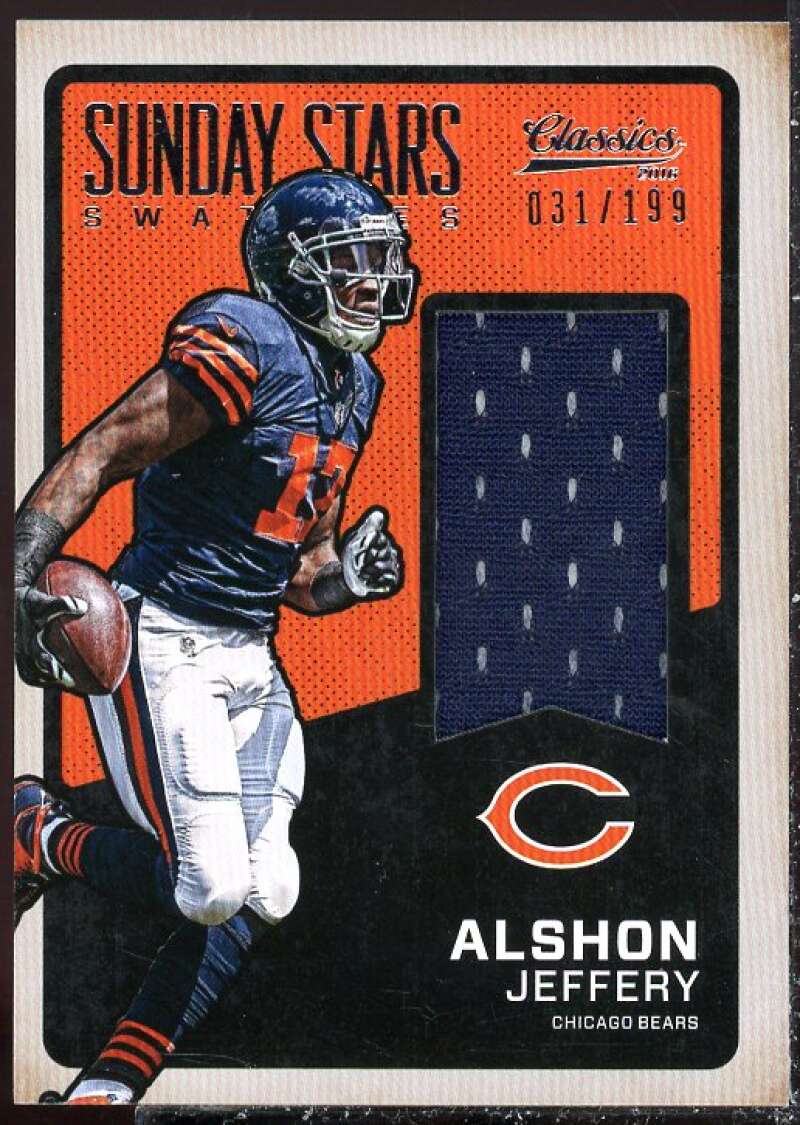 Alshon Jeffery Card 2016 Classics Sunday Stars Swatches #1  Image 1