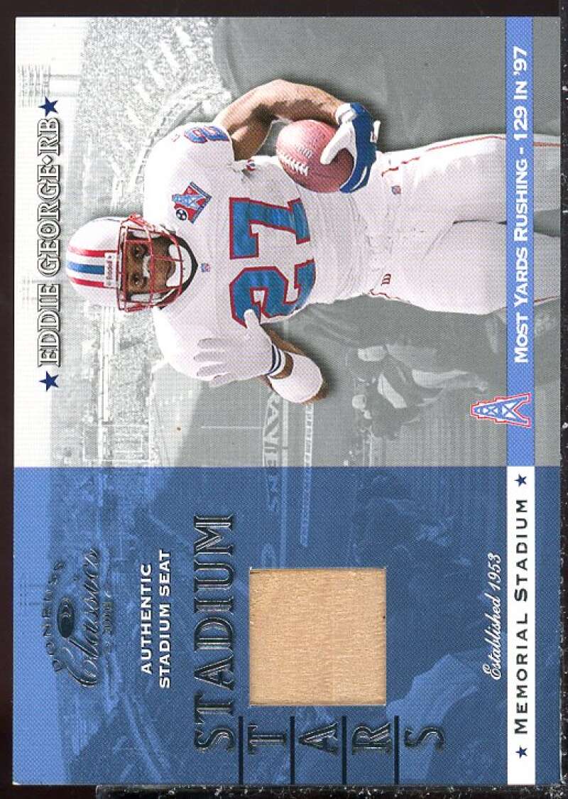 Eddie George Card 2001 Donruss Classics Stadium Stars #SS5  Image 1