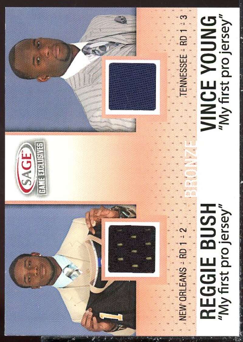 Reggie Bush NFL/Vince Young 2006 SAGE Game Exclusive Jersey Combos Bronze #CG5  Image 1