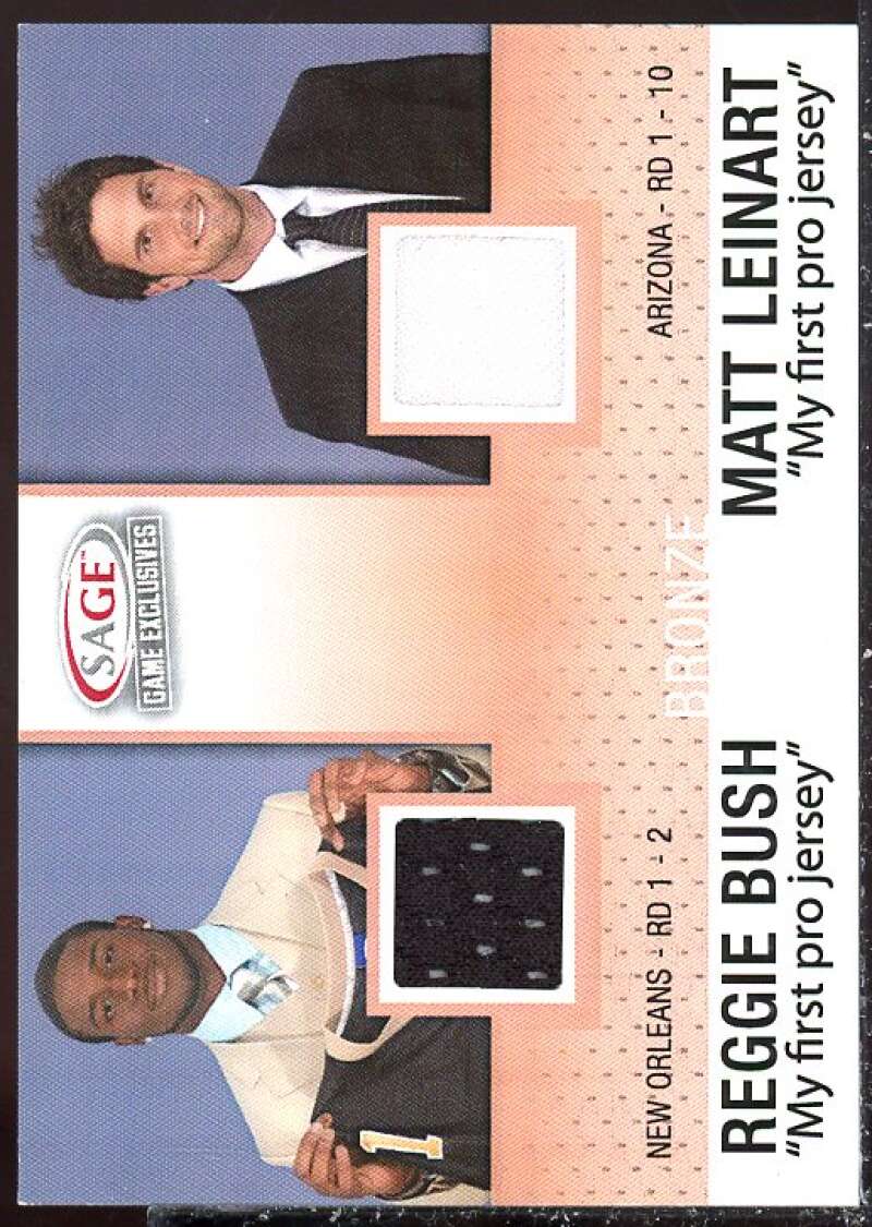 Reggie Bush NFL/Matt Leinart 2006 SAGE Game Exclusive Jersey Combos Bronze #CG4  Image 1