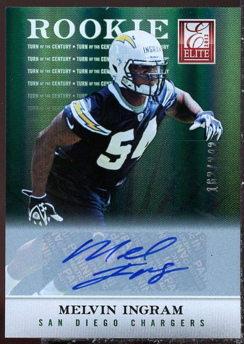 Melvin Ingram Card 2012 Elite Turn of the Century Autographs #109  Image 1