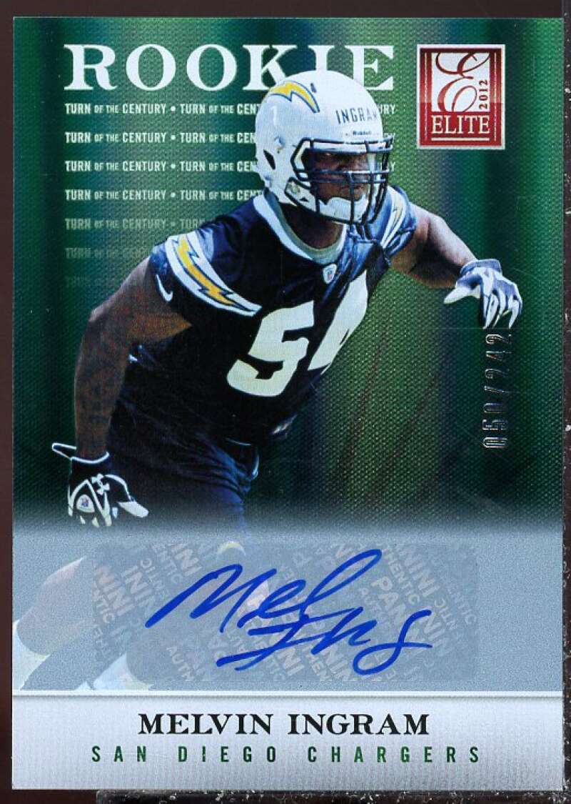 Melvin Ingram Card 2012 Elite Turn of the Century Autographs #109  Image 1