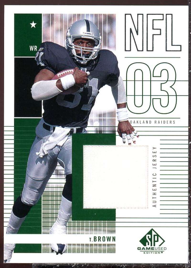 Tim Brown JSY Card 2003 SP Game Used Edition #174  Image 1