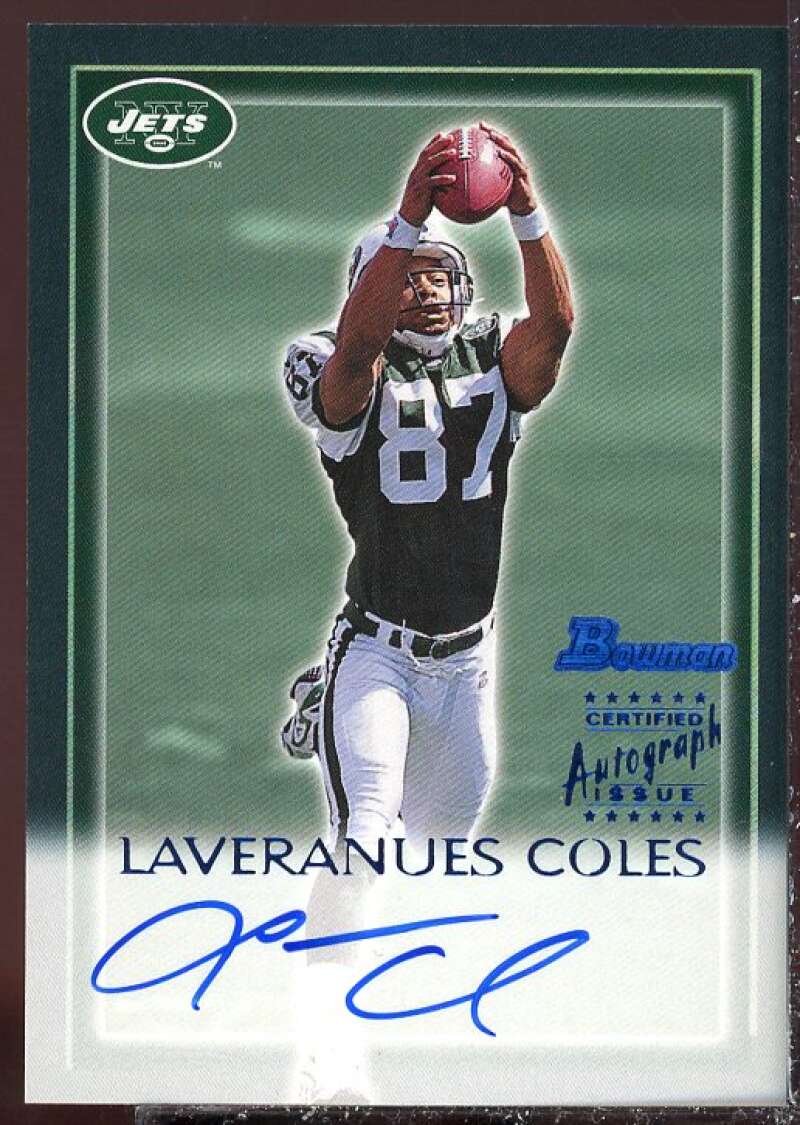 Laveranues Coles Card 2000 Bowman Autographs #LC  Image 1