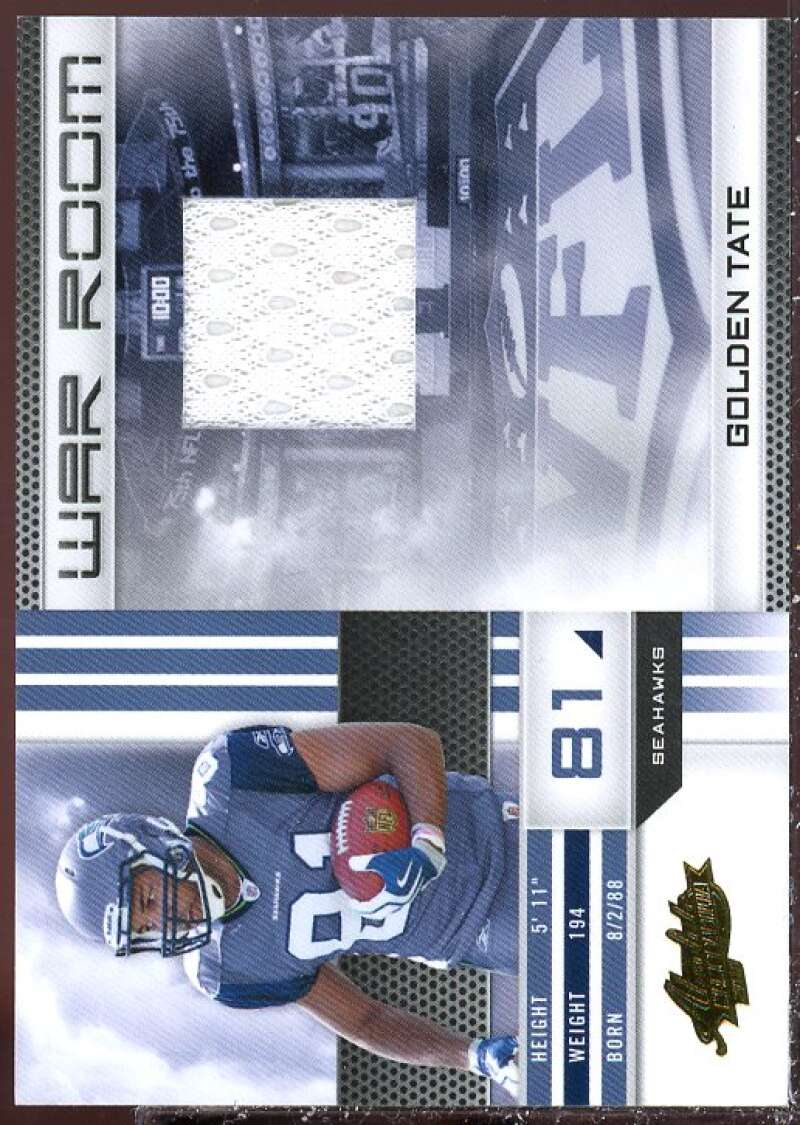 Golden Tate Card 2010 Absolute Memorabilia War Room Materials #8  Image 1