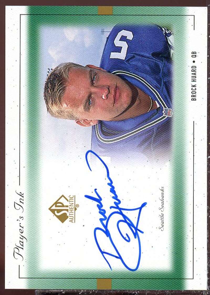Brock Huard Card 1999 SP Authentic Player's Ink Green #BHA  Image 1