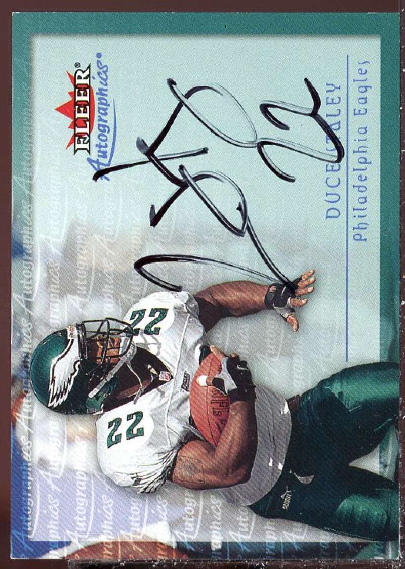 Duce Staley Card 2000 Fleer Tradition Autographics #142  Image 1