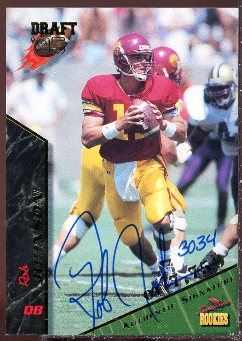 Rob Johnson Card 1995 Signature Rookies Autographs #44  Image 1