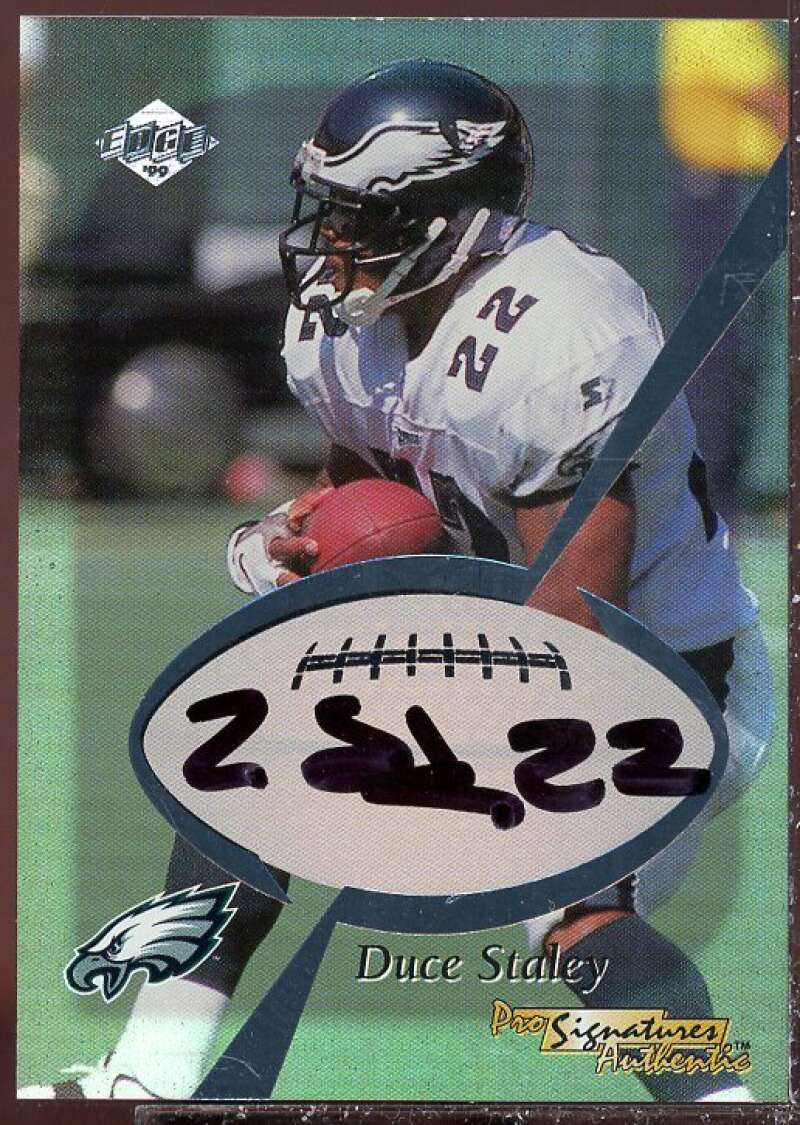 Duce Staley Card 1999 Collector's Edge First Place Pro Signature Authentics #32  Image 1