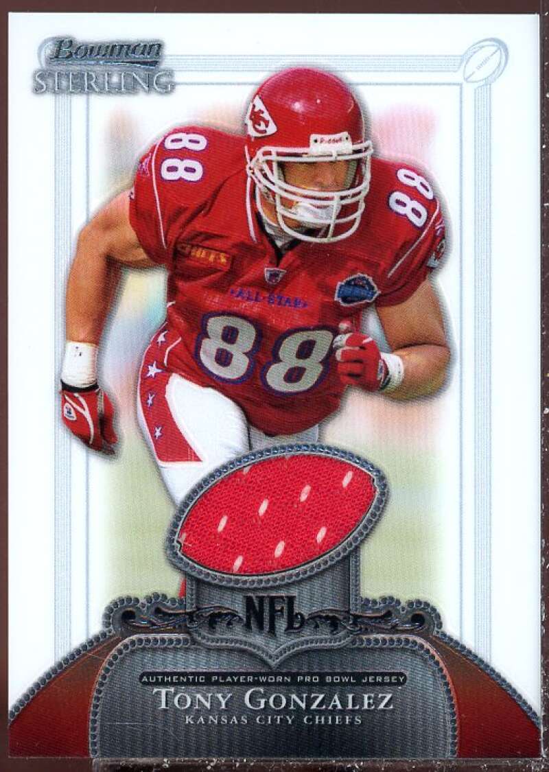 Tony Gonzalez JSY Card 2006 Bowman Sterling #TG  Image 1