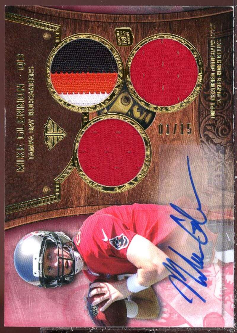 Mike Glennon JSY AU Card 2013 Topps Triple Threads Ruby #116  Image 1