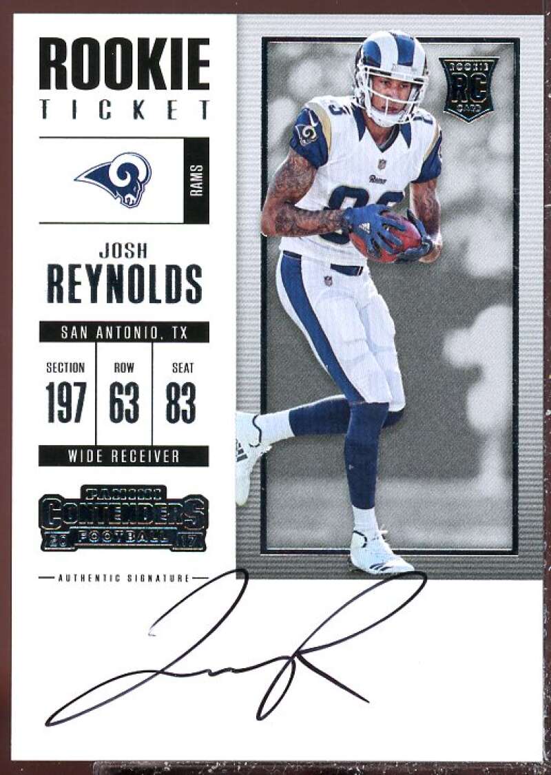 Josh Reynolds AU RC Card 2017 Panini Contenders #335  Image 1