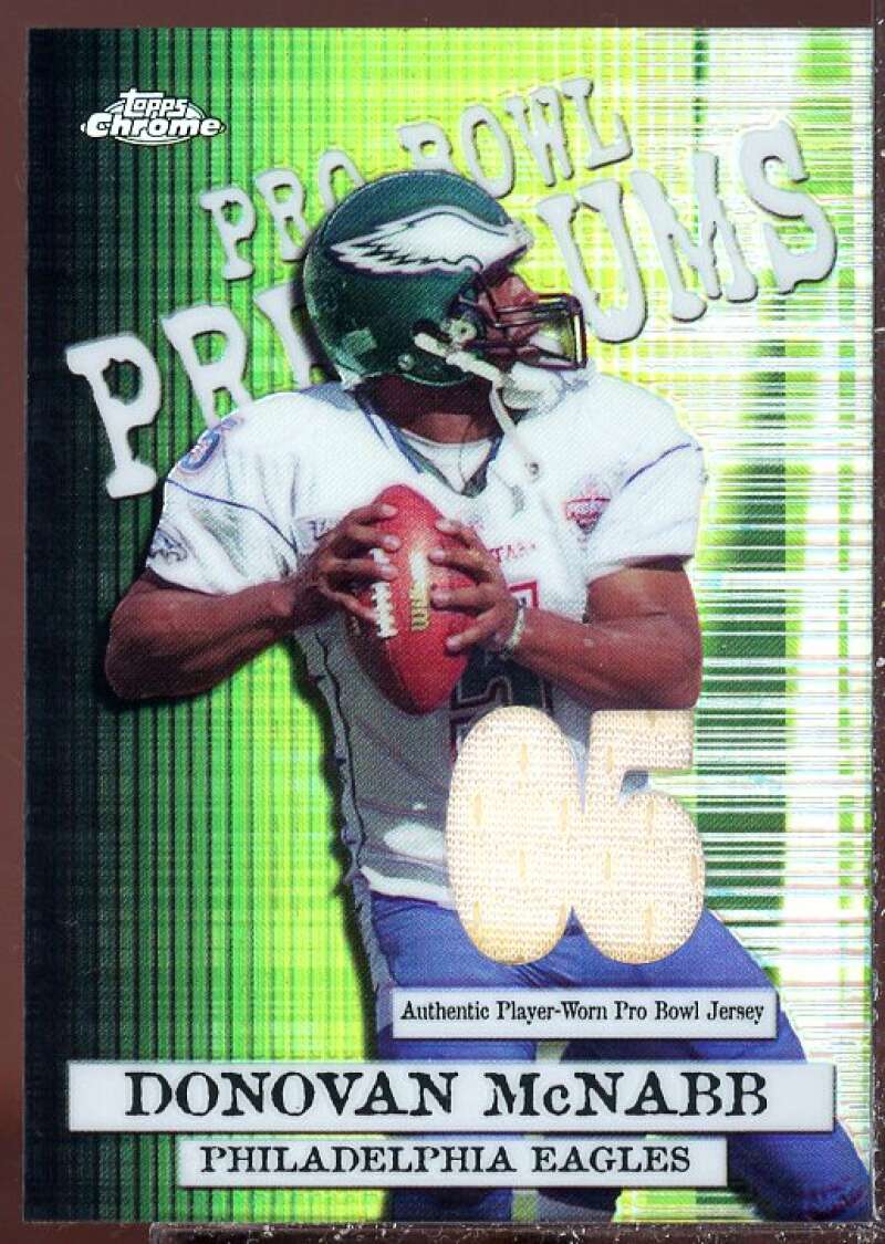 Donovan McNabb Card 2005 Topps Chrome Pro Bowl Jerseys #PBPDM  Image 1