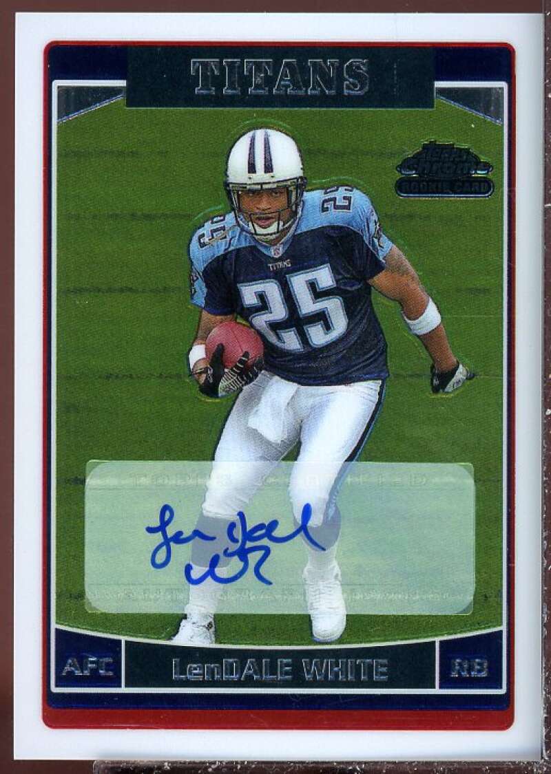 LenDale White Card 2006 Topps Chrome Rookie Autographs #230  Image 1