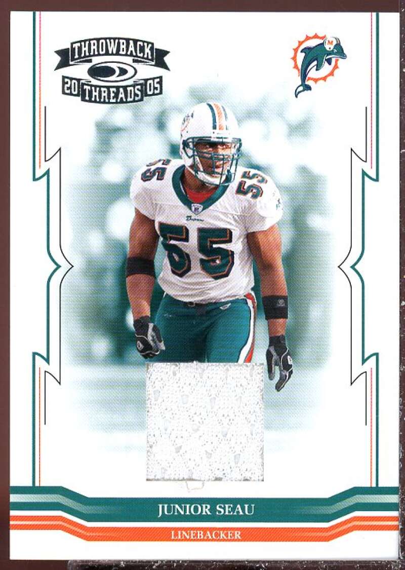 Junior Seau Card 2005 Throwback Threads Jerseys #77  Image 1