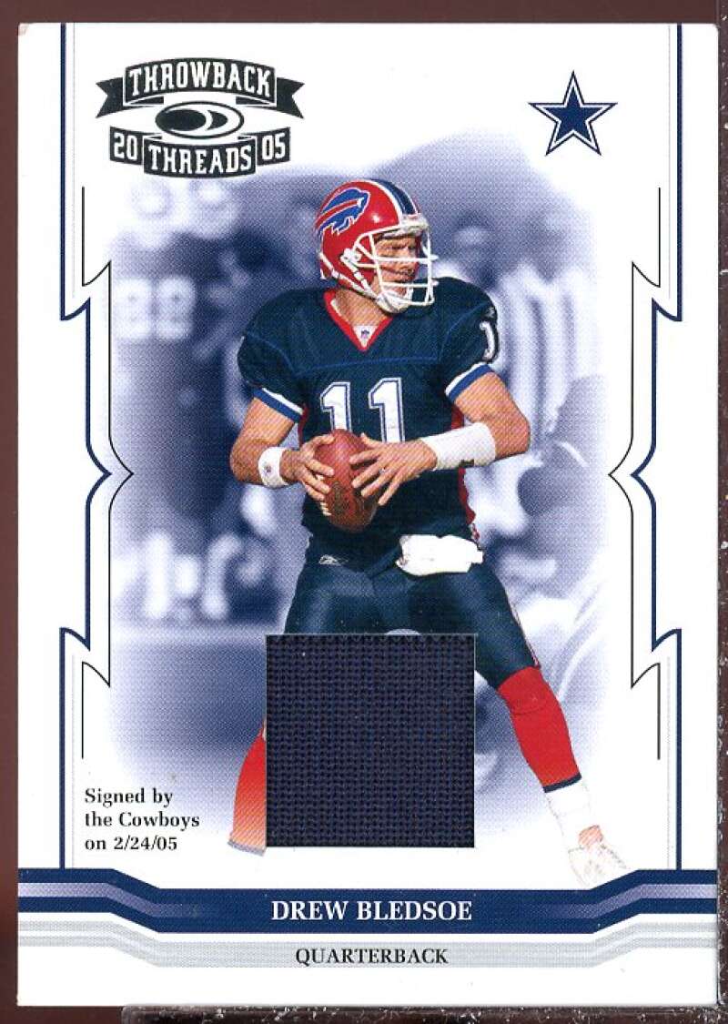 Drew Bledsoe Card 2005 Throwback Threads Jerseys #39  Image 1