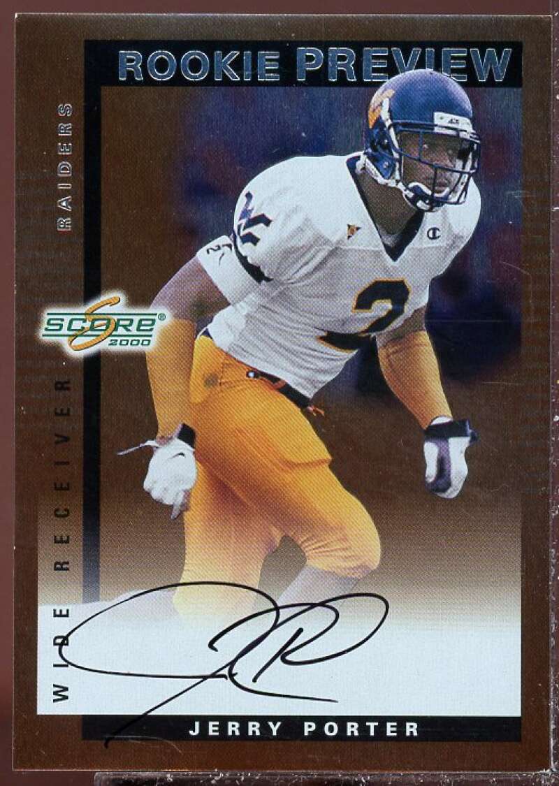 Jerry Porter Card 2000 Score Rookie Preview Autographs #SR35  Image 1