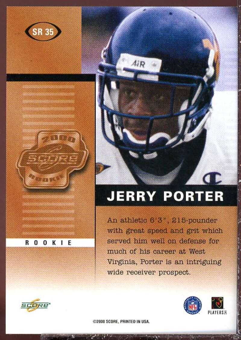 Jerry Porter Card 2000 Score Rookie Preview Autographs #SR35  Image 2