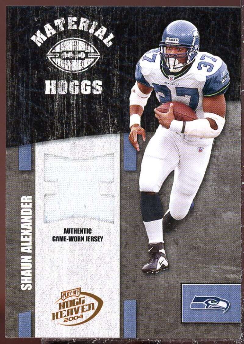 Shaun Alexander Card 2004 Playoff Hogg Heaven Material Hoggs Bronze #MH44  Image 1