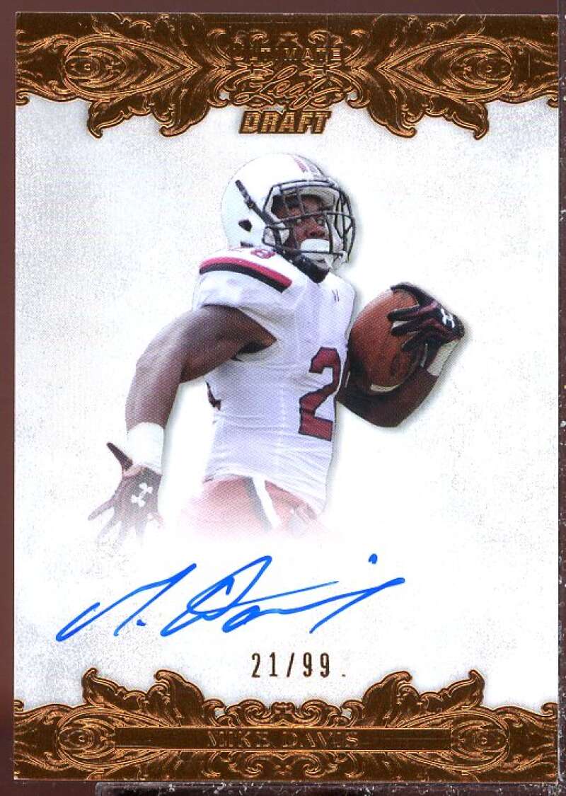 Mike Davis Card 2015 Leaf Ultimate Draft #BAMD1  Image 1