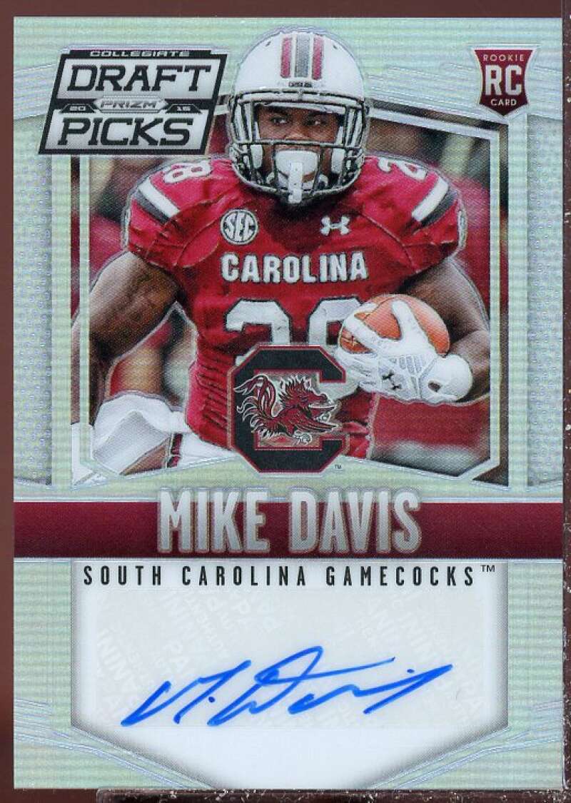 Mike Davis AU 2015 Contenders Draft Picks College Draft Ticket Red Foil #133B  Image 1