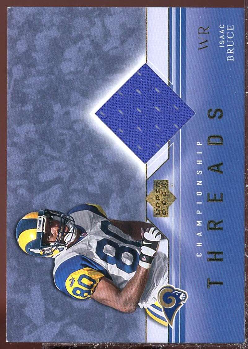 Isaac Bruce Card 2001 Upper Deck Championship Threads #CTIB  Image 1