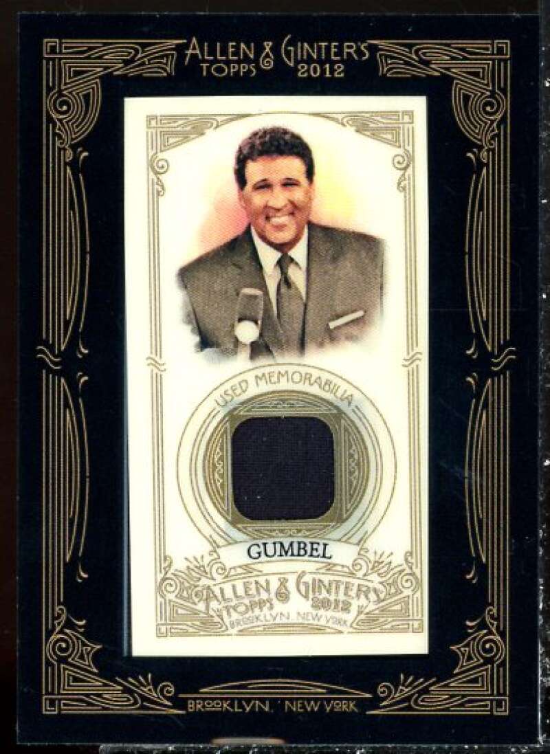 Greg Gumbel Card 2012 Topps Allen and Ginter Relics #GG  Image 1