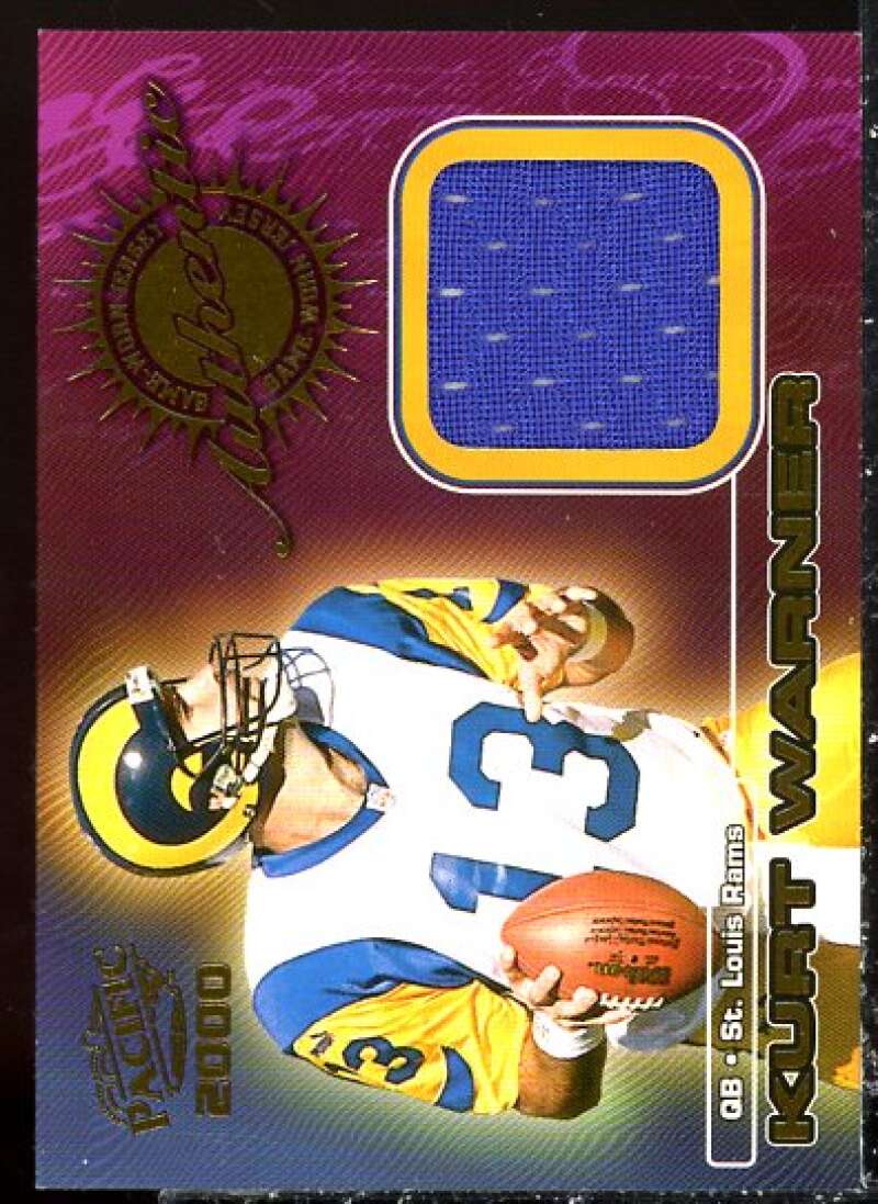 Kurt Warner Card 2000 Pacific Game Worn Jerseys #1  Image 1