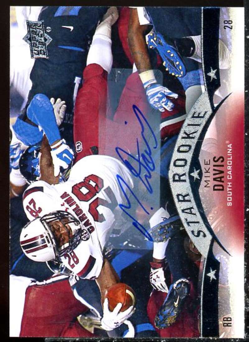 Mike Davis Card 2015 Upper Deck Star Rookies Autographs #86  Image 1