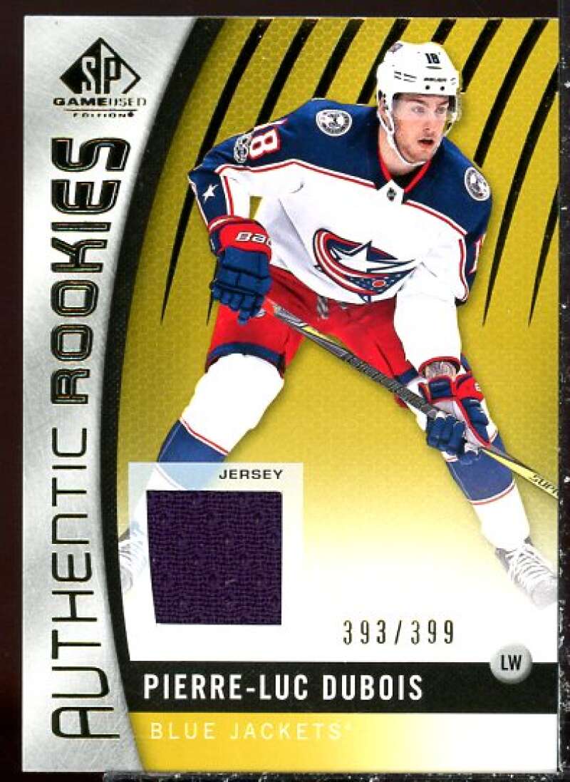 Pierre-Luc Dubois JSY Card 2017-18 SP Game Used Gold #150  Image 1