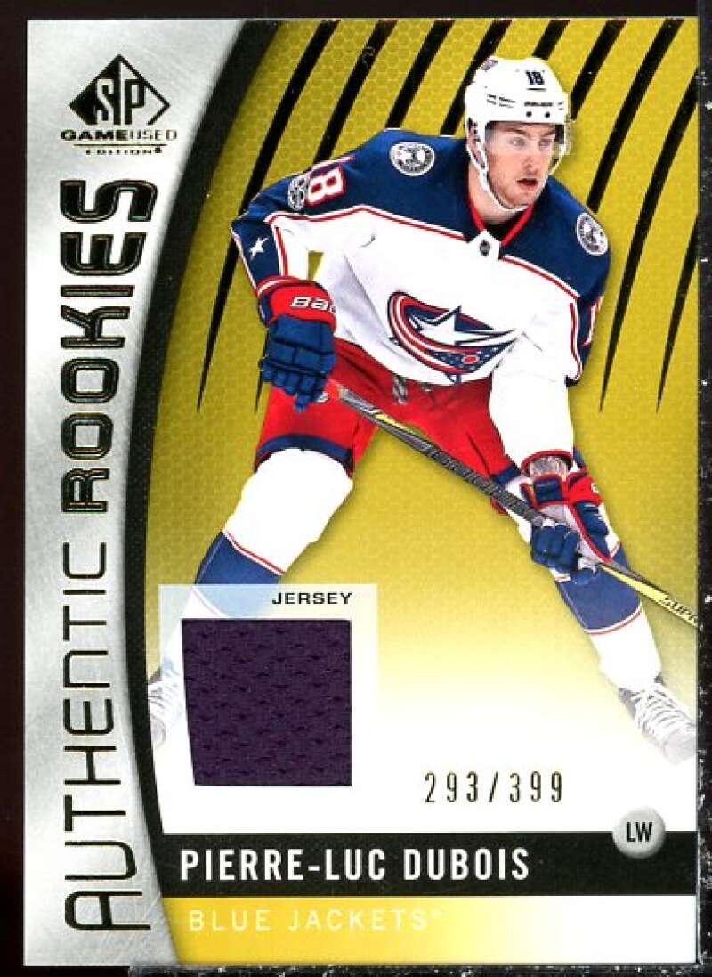 Pierre-Luc Dubois JSY Card 2017-18 SP Game Used Gold #150  Image 1