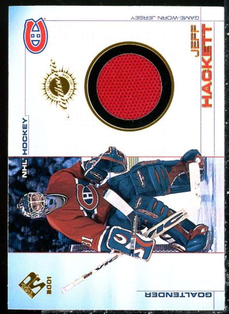 Jeff Hackett Card 2000-01 Private Stock Game Gear #56  Image 1