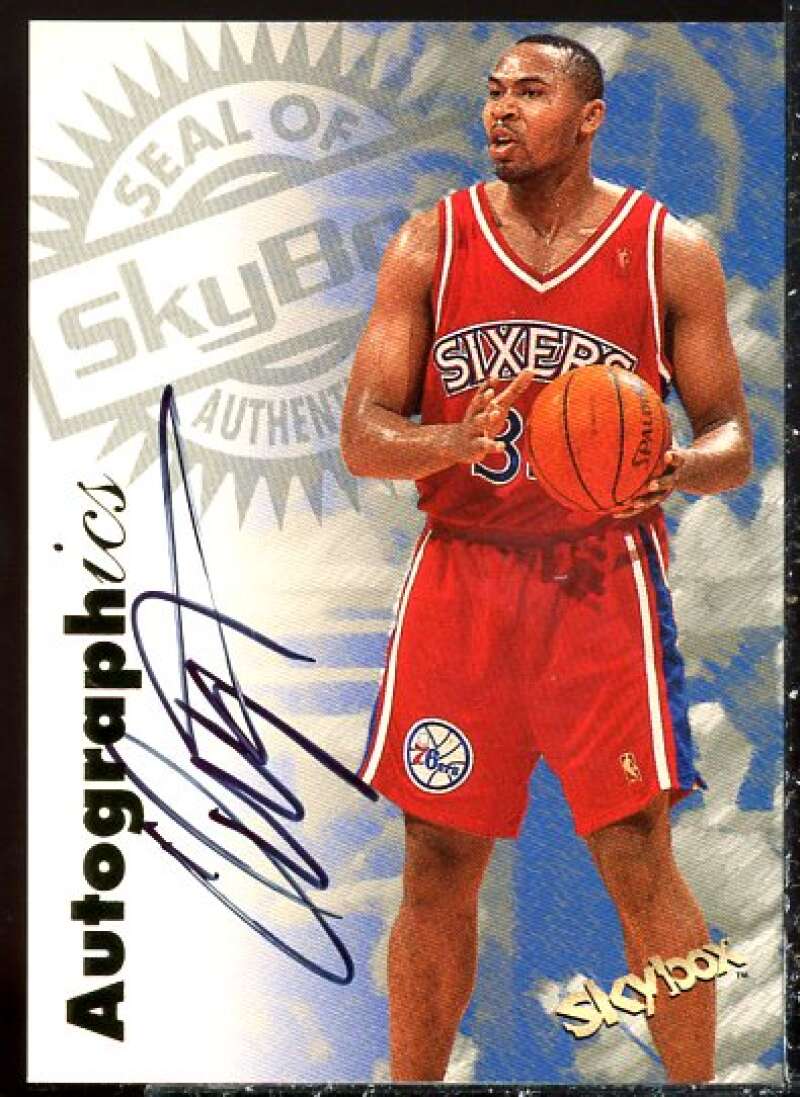 Clarence Weatherspoon Card 1997-98 SkyBox Premium Autographics #109  Image 1