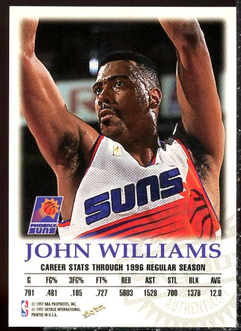 John Williams Card 1997-98 SkyBox Premium Autographics #114  Image 2