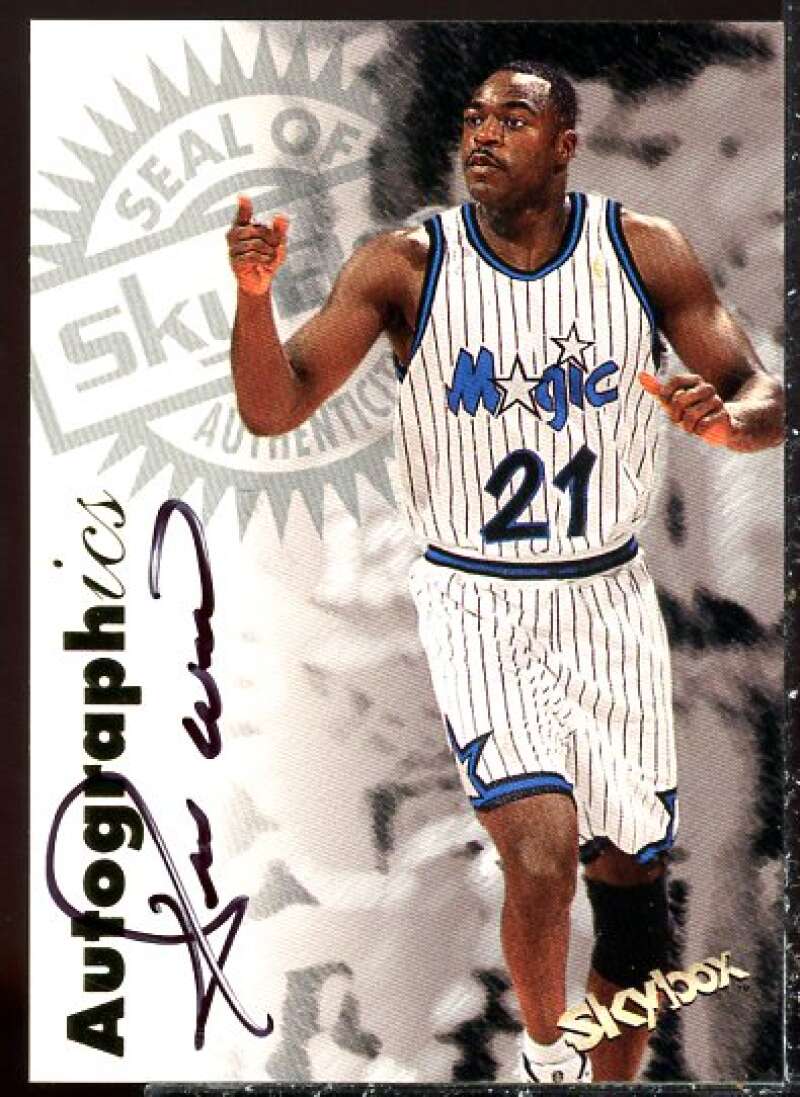 Gerald Wilkins Card 1997-98 SkyBox Premium Autographics #112  Image 1