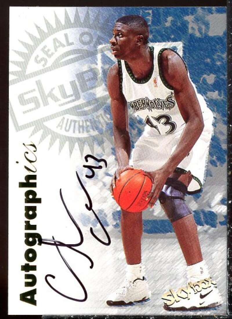 Chris Carr Card 1997-98 SkyBox Premium Autographics #19  Image 1