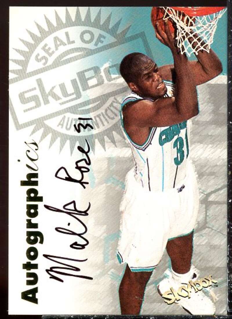 Malik Rose Card 1997-98 SkyBox Premium Autographics #93  Image 1